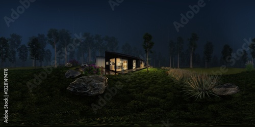 360 HDRI enviroment 3D illustration.