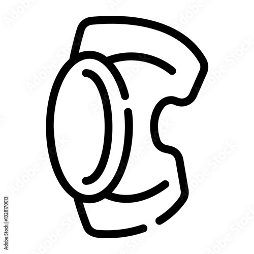 knee pads Line Icon