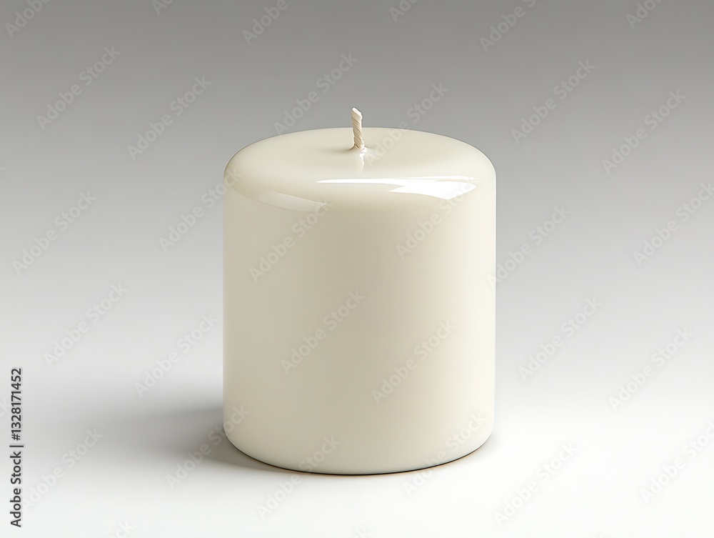 White candle wax on gradient black to white background illustration close view White candle wax on gradient black to white background illustration close view