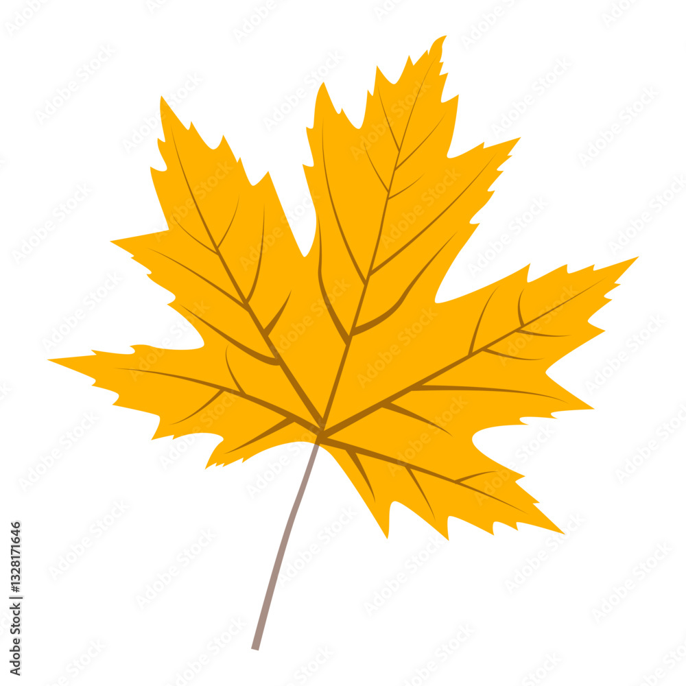 Fototapeta premium Happy Thanksgiving Day Element. Vector Illustration in Flat Cartoon Style.