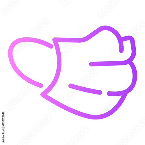 face mask Line Gradient Icon