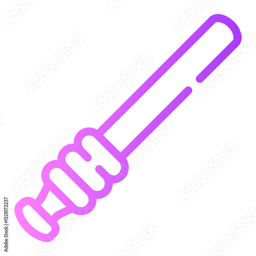 baton Line Gradient Icon
