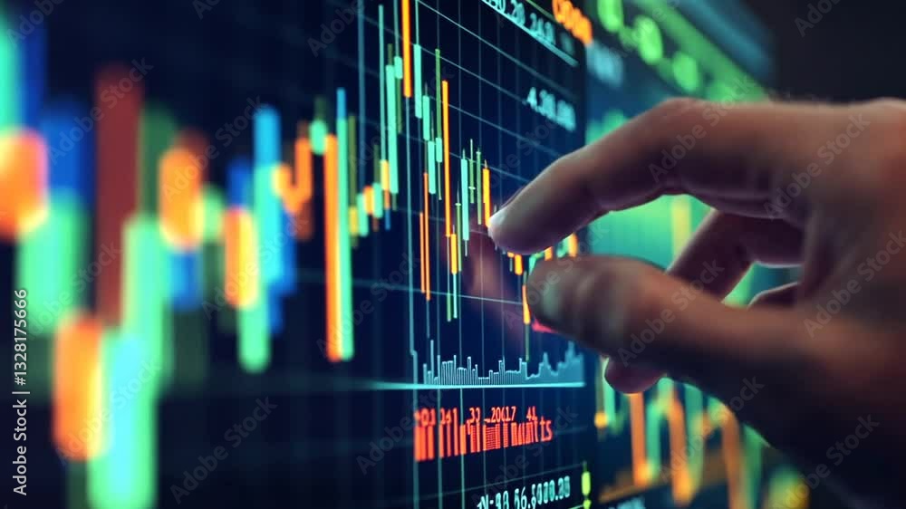 Analyzing Stock Market Data: Finger Interacting with Financial Charts on a Screen Analyzing Stock Market Data: Finger Interacting with Financial Charts on a Screen