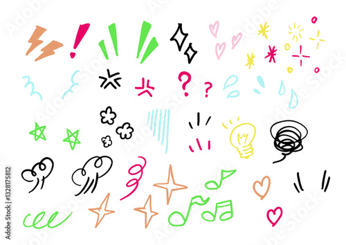 Hand drawn reaction illustration. Comic book illustration.

