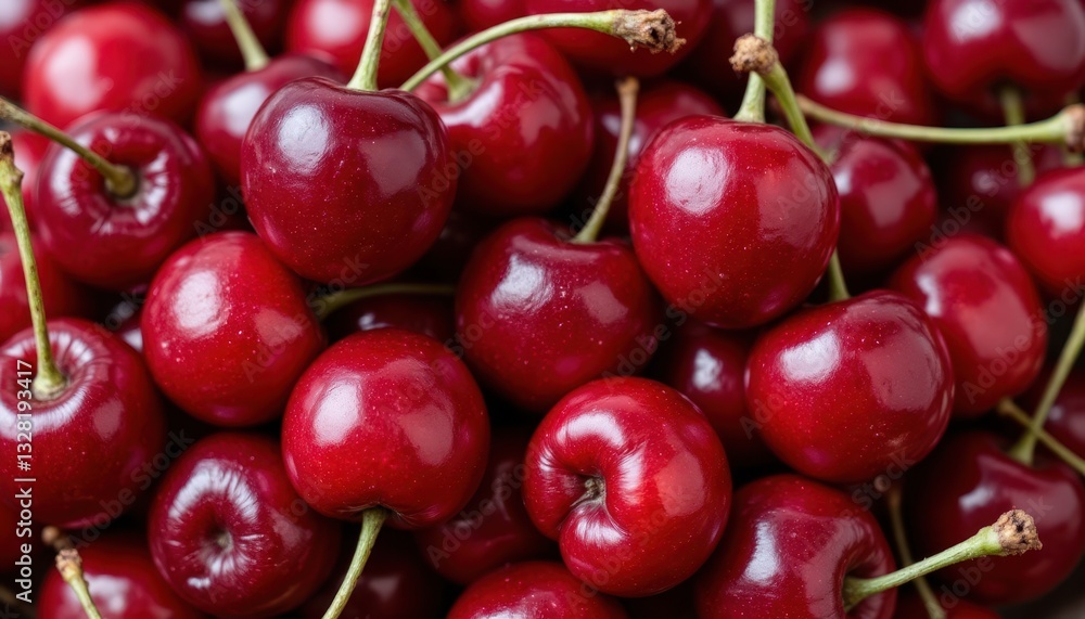 The cherries are plump, deep red in color, firm to the touch, and have a sweet, juicy flavor that bursts in your mouth with each bite. The cherries are plump, deep red in color, firm to the touch, and have a sweet, juicy flavor that bursts in your mouth with each bite.
