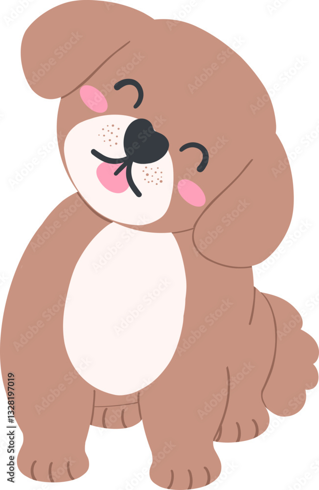 Shih Tzu Dog Cartoon Set in Cute Flat Design with Different Poses and Expressions Shih Tzu Dog Cartoon Set in Cute Flat Design with Different Poses and Expressions