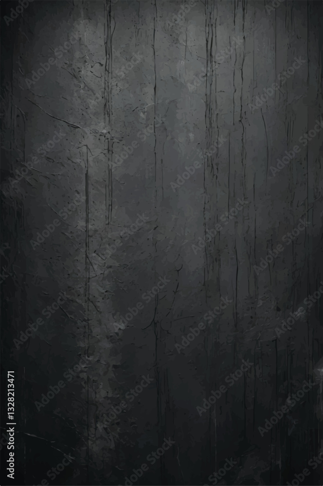 Fototapeta premium Distressed Dark Background with Scratched Vertical Line – Vector Texture for Creative Graphics and Branding