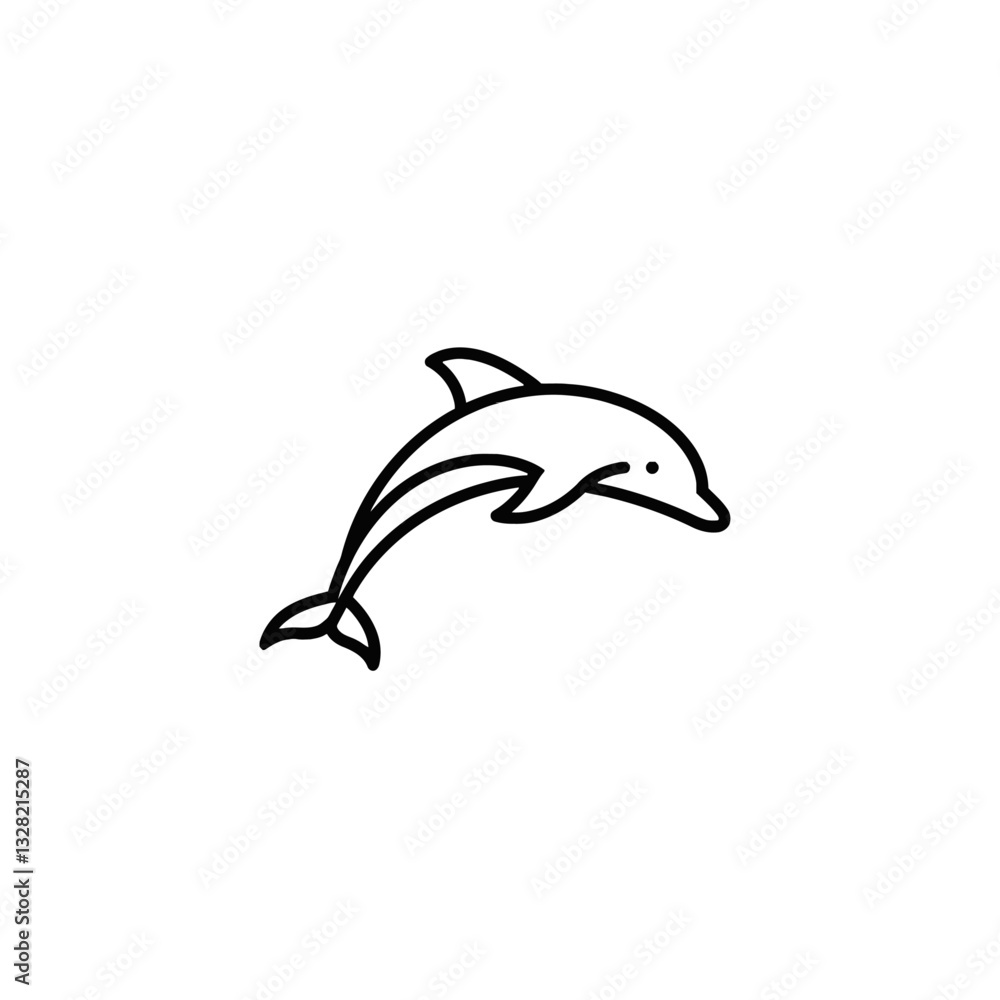 Fototapeta premium dolphin vector illustration