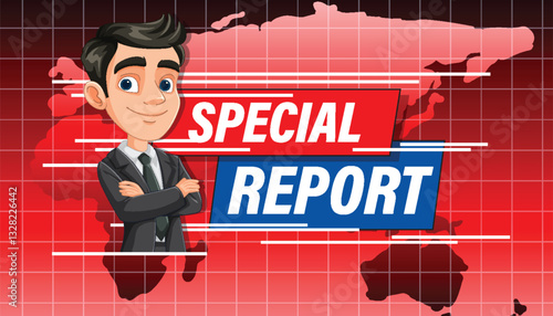 Animated News Special Report Illustration
