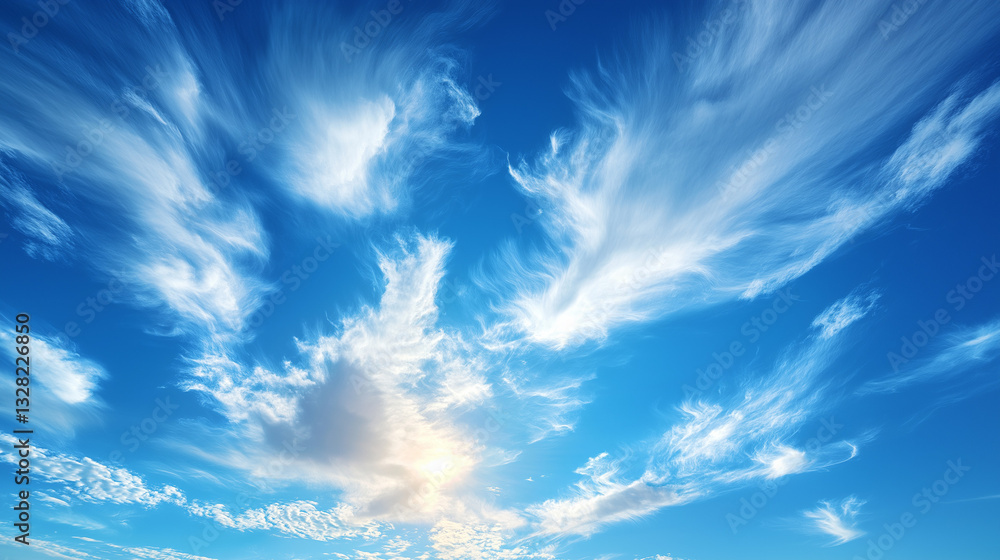 Vast blue skies with soft clouds, a tranquil and open panorama. A serene moment of calm and boundless freedom. Vast blue skies with soft clouds, a tranquil and open panorama. A serene moment of calm and boundless freedom.