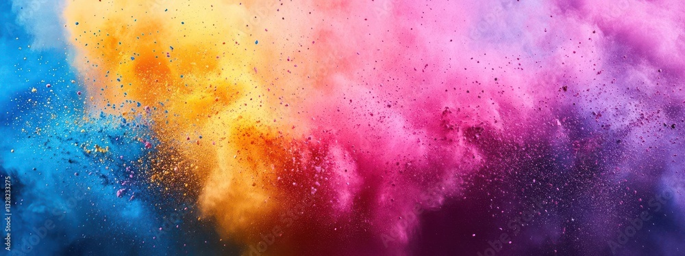 Fototapeta premium Colorful abstract background with splatters and texture