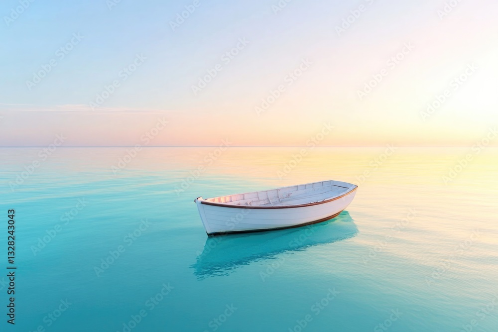 serene yacht anchored in still turquoise waters basks in golden sunlight under bright blue sky creating inviting atmosphere serene yacht anchored in still turquoise waters basks in golden sunlight under bright blue sky creating inviting atmosphere