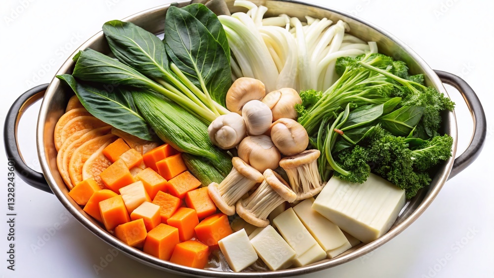 Panoramic Fresh Vegetable Set for Shabu Shabu Hot Pot Panoramic Fresh Vegetable Set for Shabu Shabu Hot Pot
