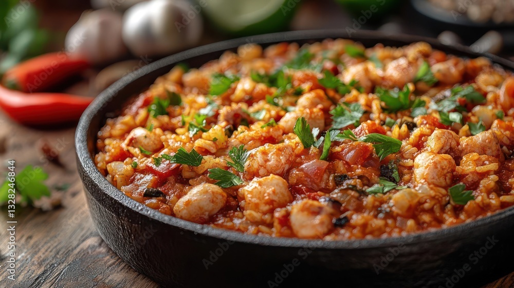pan with rice and vegetables on table pan with rice and vegetables on table