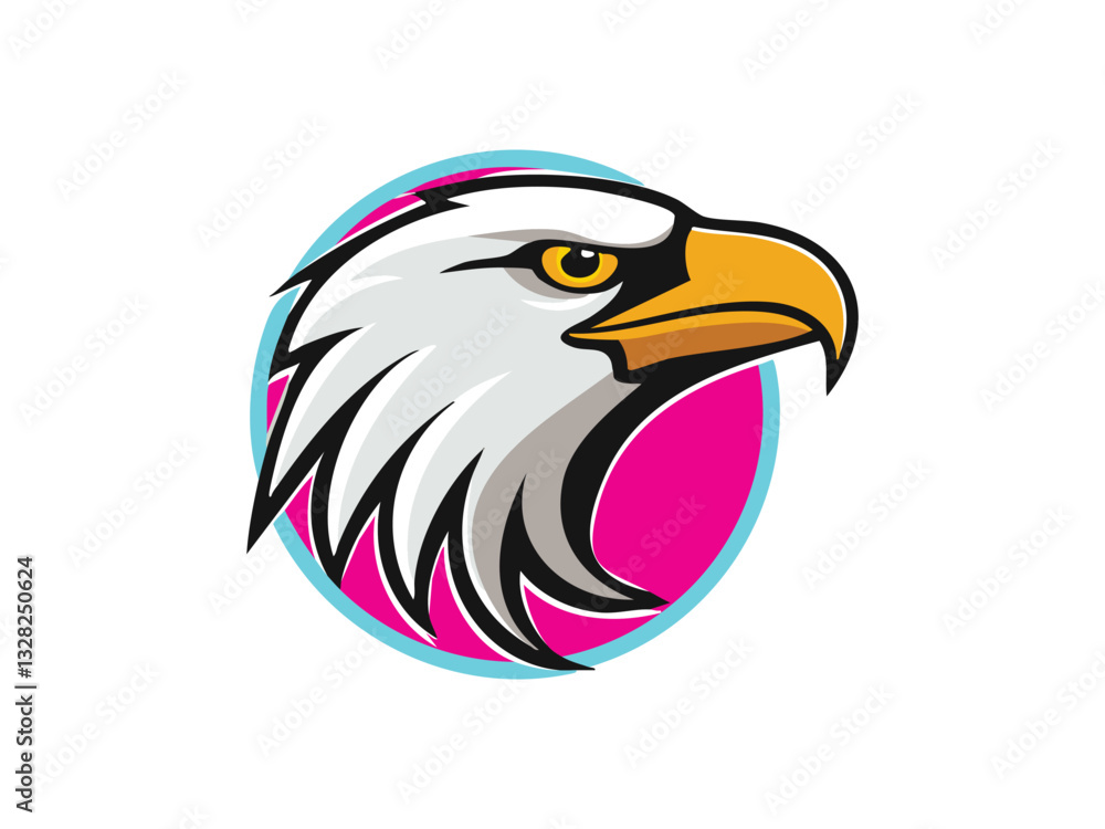 Obraz premium logo with eagle icon