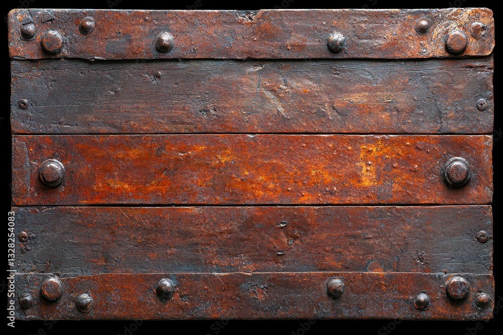 Rusty Wooden Planks Background Texture with Metal Rivets Rusty Wooden Planks Background Texture with Metal Rivets