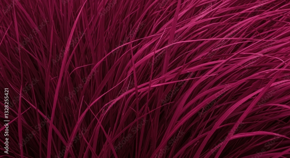 Fototapeta premium Vibrant Magenta Grass in Motion