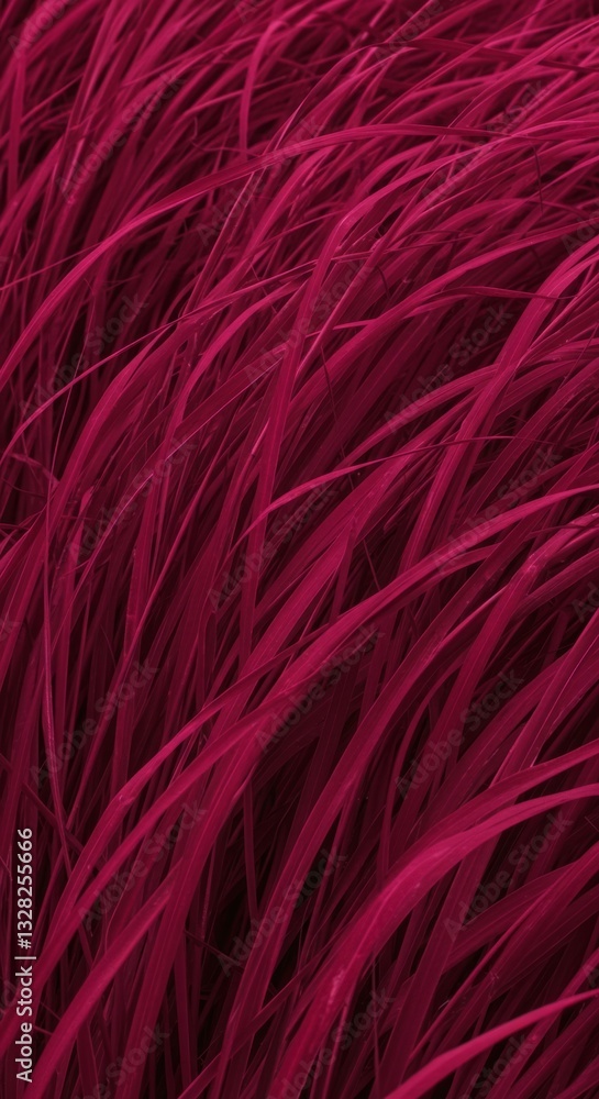 Fototapeta premium Vibrant Magenta Grass in Motion