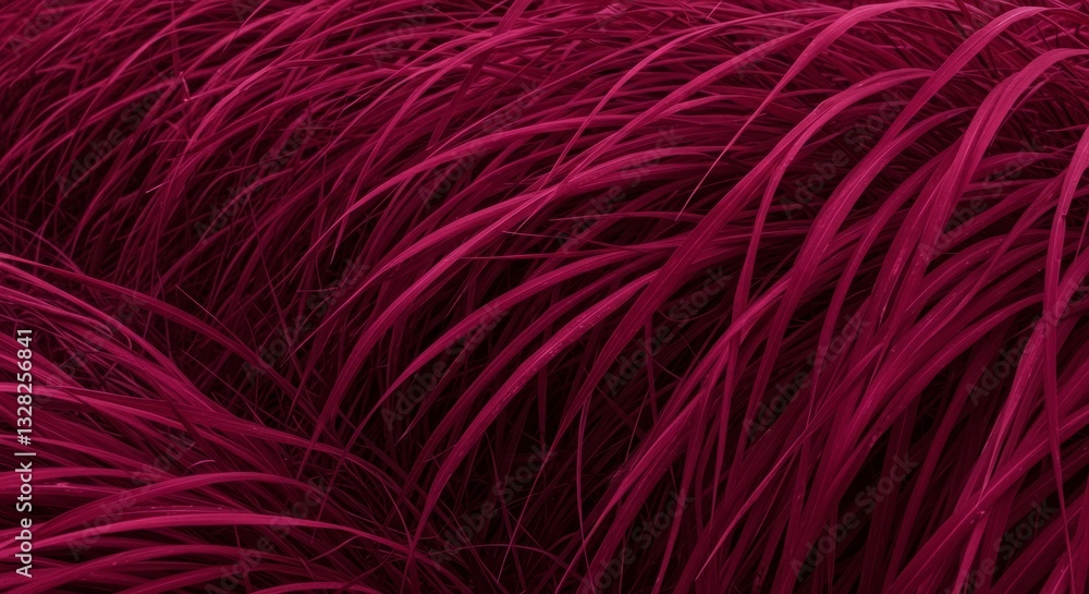 Vibrant Magenta Grass in Motion Vibrant Magenta Grass in Motion