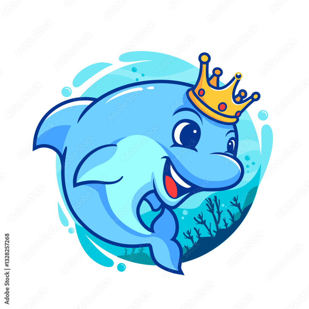 Fototapeta premium The Cute King of Ocean Dolphins