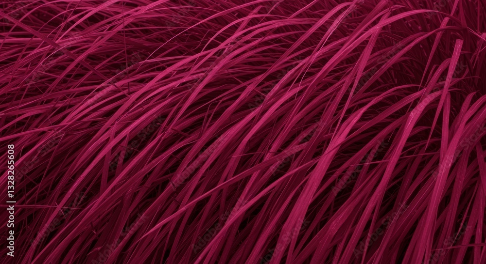 Fototapeta premium Vibrant Magenta Grass in Motion