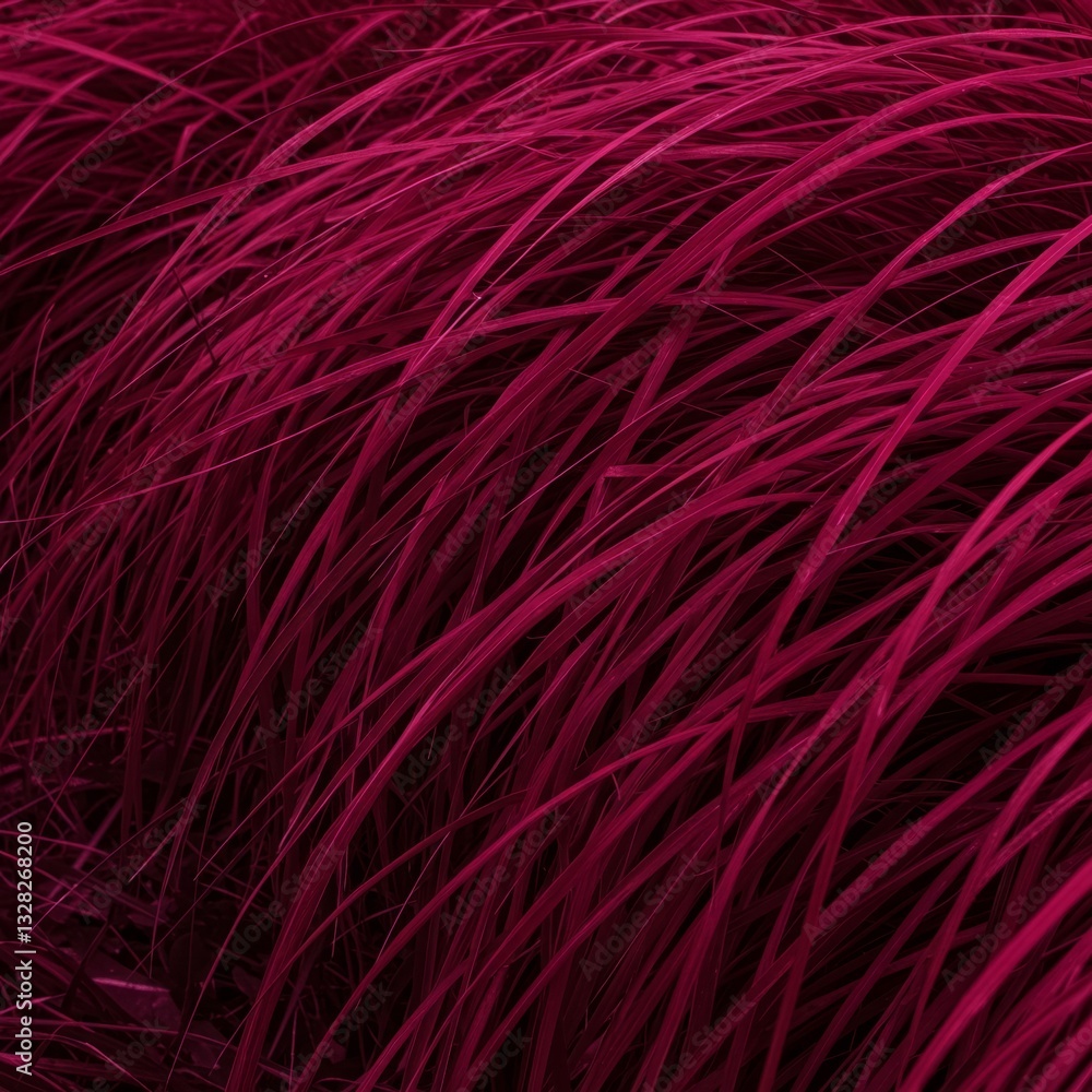 Fototapeta premium Vibrant Magenta Grass in Motion