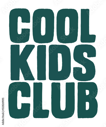 Cool Kids Club text graphic design