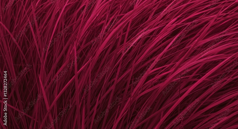 Fototapeta premium Vibrant Magenta Grass in Motion