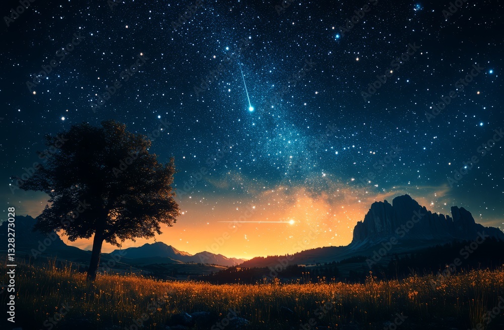 Fototapeta premium Stargazing Romance