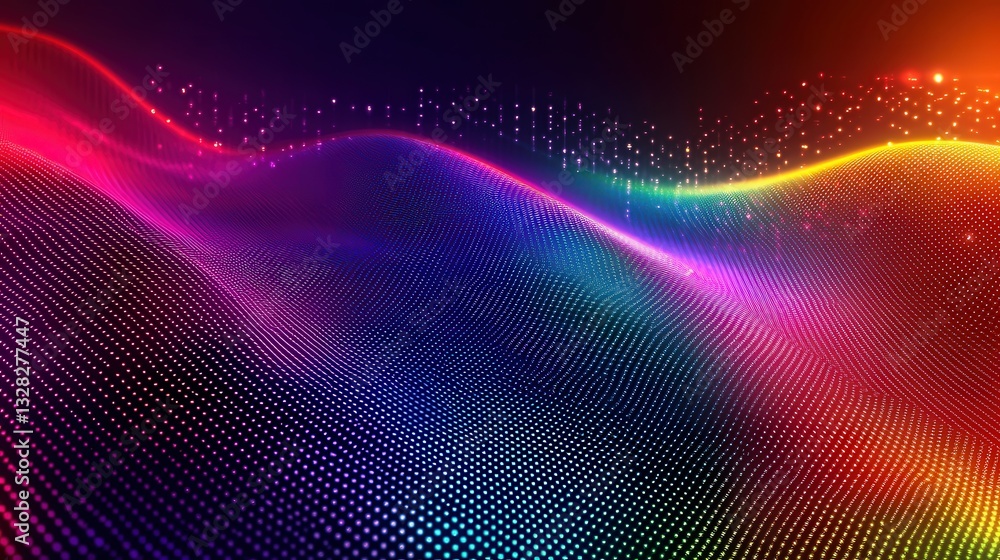 hologram background with a glitchy, pixelated texture, where digital distortion enhances the rainbow iridescence hologram background with a glitchy, pixelated texture, where digital distortion enhances the rainbow iridescence
