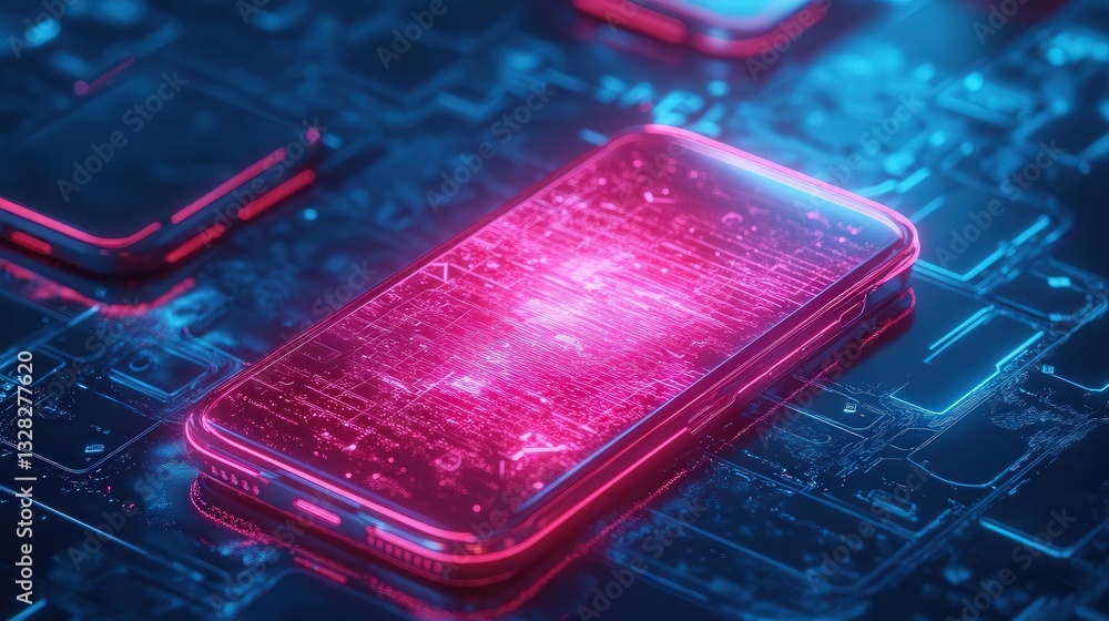 neon-glowing holographic mobile firewall that destroys scam messages before they reach the inbox neon-glowing holographic mobile firewall that destroys scam messages before they reach the inbox