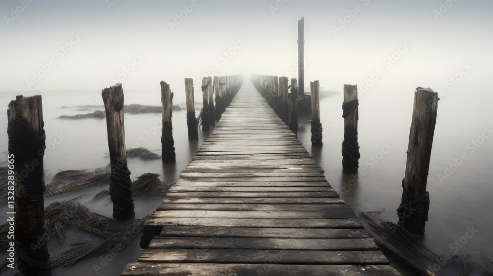 Fototapeta premium morning wooden pier