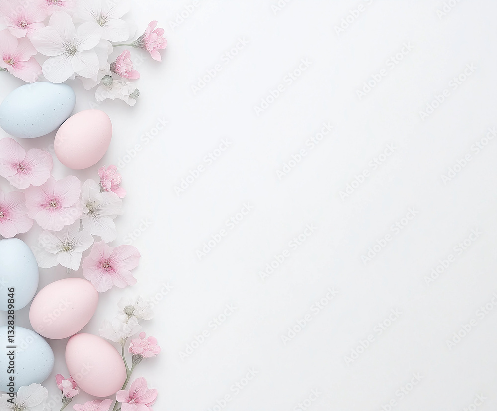 easter eggs and flowers easter eggs and flowers