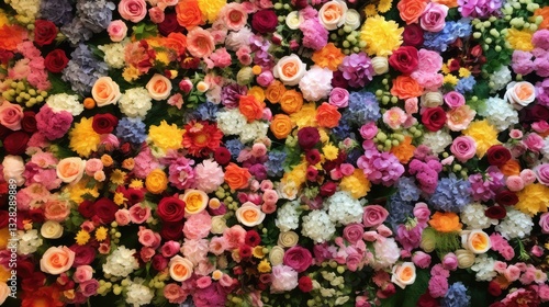 wedding flower wall
