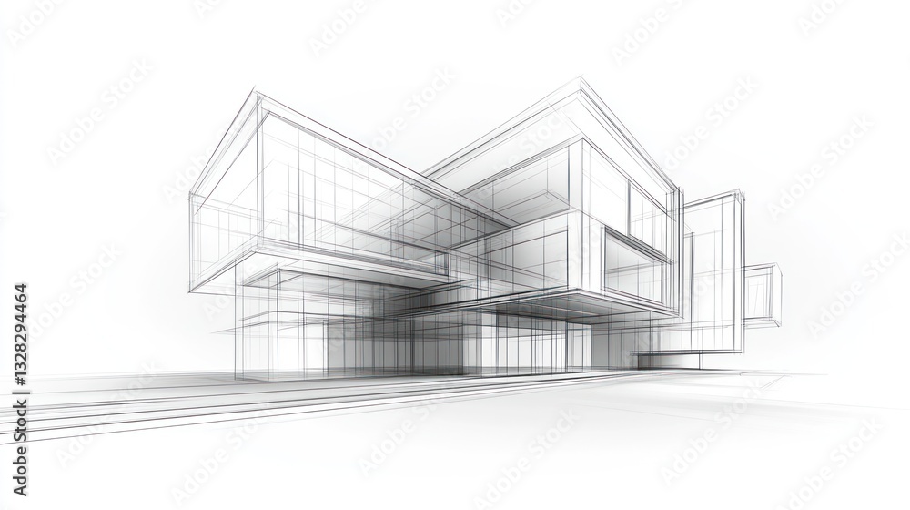 Modern Architecture Design Sketch Modern Architecture Design Sketch