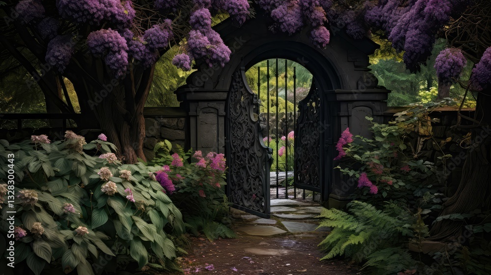 Fototapeta premium intrigue black garden