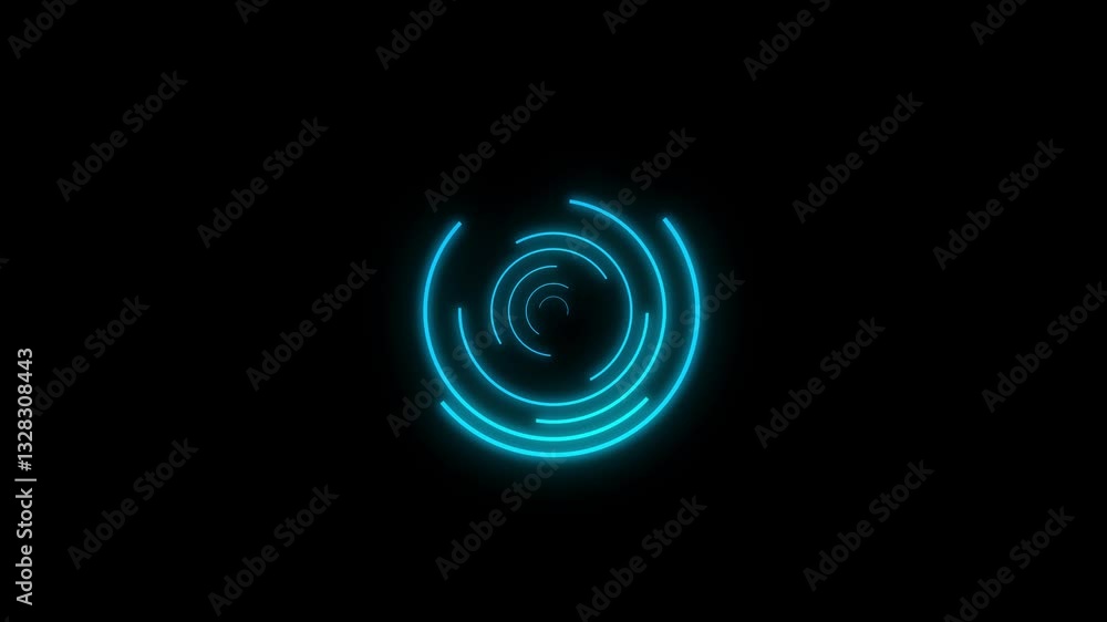 Digital technology radar animation.