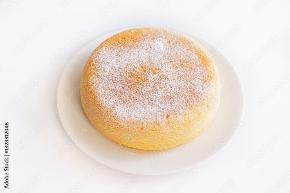 粉糖をふりかけたレモンヨーグルトケーキ 粉糖をふりかけたレモンヨーグルトケーキ