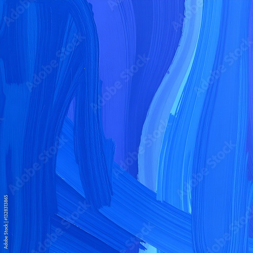 abstract blue background, dynamic wave-like brushstroke texture with uneven strokes in midnight blue and deep violet
