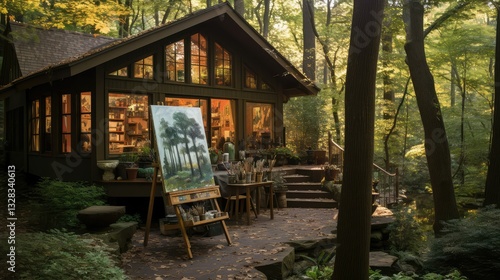 landscape painters house