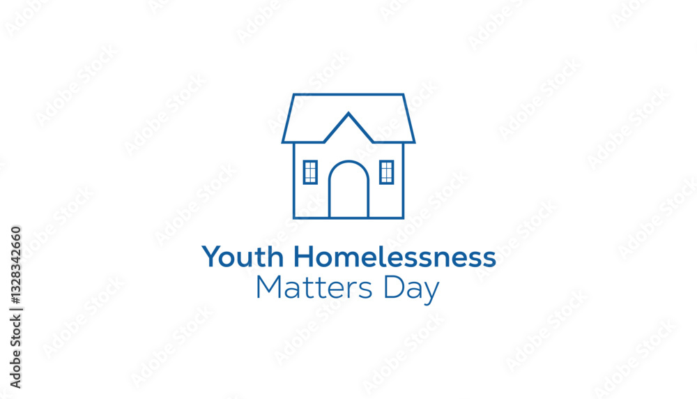 April is Youth Homelessness Matters Day. Vector template Design for banner, greeting card, poster, prints, social media post ,flyer , T shirt with background. April is Youth Homelessness Matters Day. Vector template Design for banner, greeting card, poster, prints, social media post ,flyer , T shirt with background.