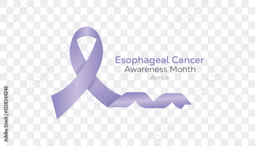 April is Esophageal Cancer Awareness Month. Vector template Design for banner, greeting card, poster, prints, social media post ,flyer , T shirt with background.