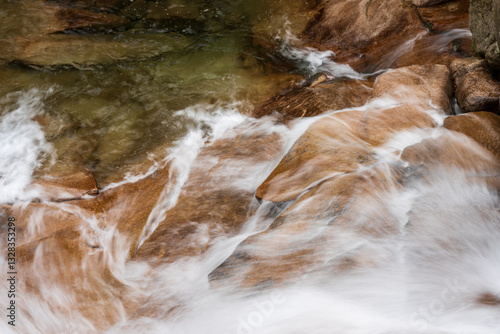 water flowing over rocks