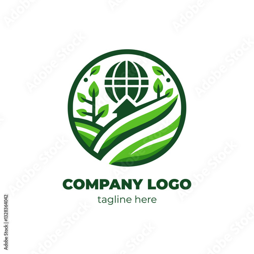 Earth-friendly logo design for conservation groups responsible business initiatives or companies focused on ecosystem care and regeneration