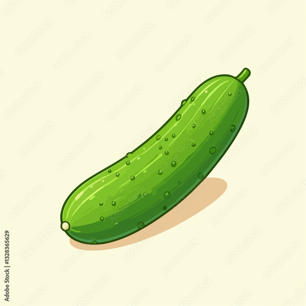 green cucumber on white background green cucumber on white background