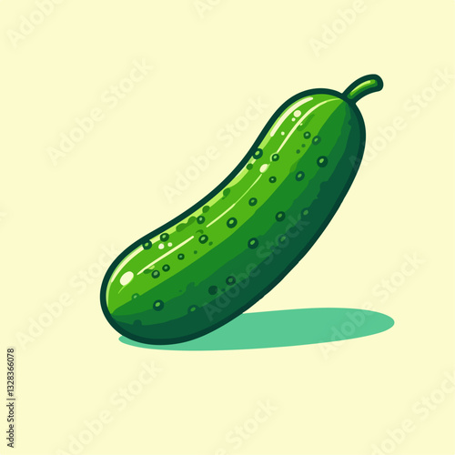 cucumber on a white background