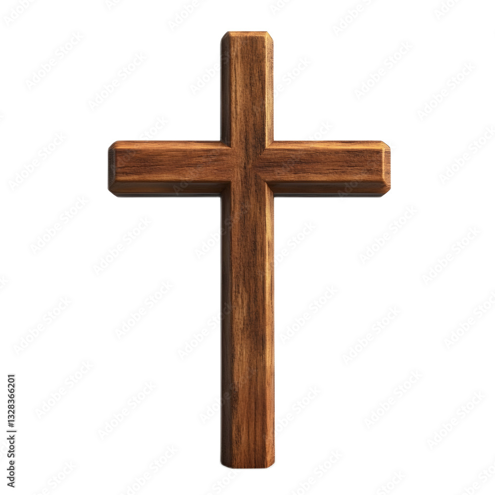 Wooden Latin Cross Representing Christian Faith and Spiritual Devotion Wooden Latin Cross Representing Christian Faith and Spiritual Devotion