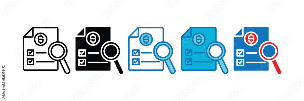 Analysis Icon Set Multiple Style Collection Analysis Icon Set Multiple Style Collection