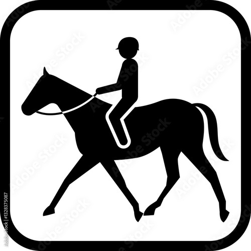 乗馬のアイコン
