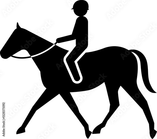 乗馬のアイコン